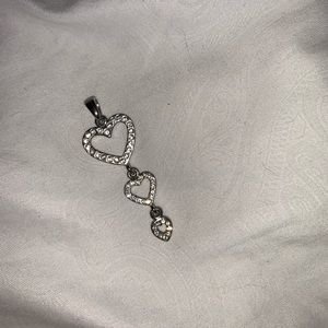 crystal heart pendant
